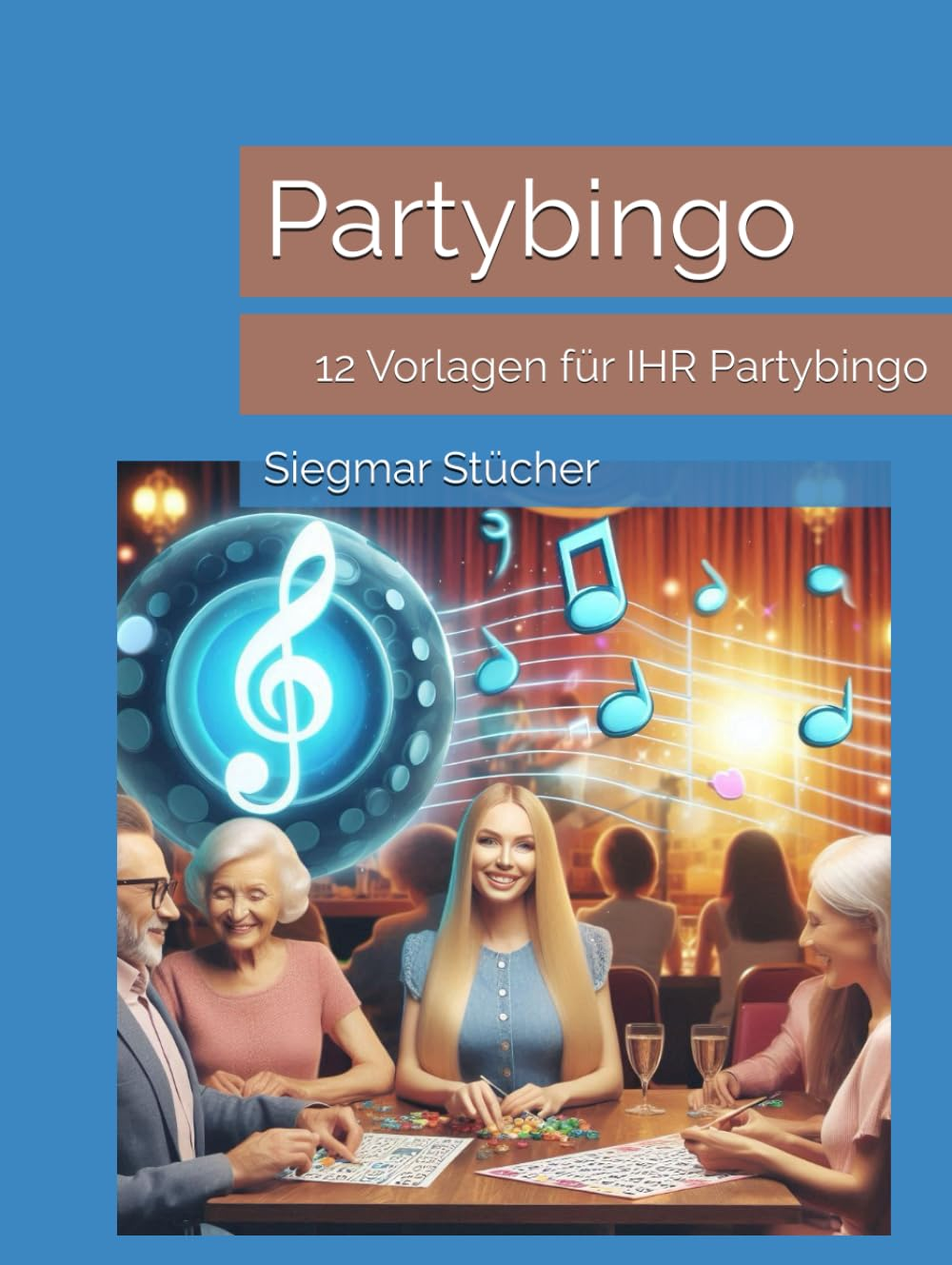 Buchcover Partybingo mit zwölf Vorlagen